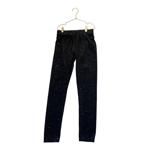 H&M Black Velour Sparkle Leggings with Tags - Size 14 - Bounce Mkt