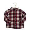 H&M Ivory, Red, Black Plaid Button Down - Size 2T - Bounce Mkt