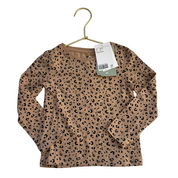 H&M Light Brown Leopard Shirt with Tags - Size 2T - Bounce Mkt