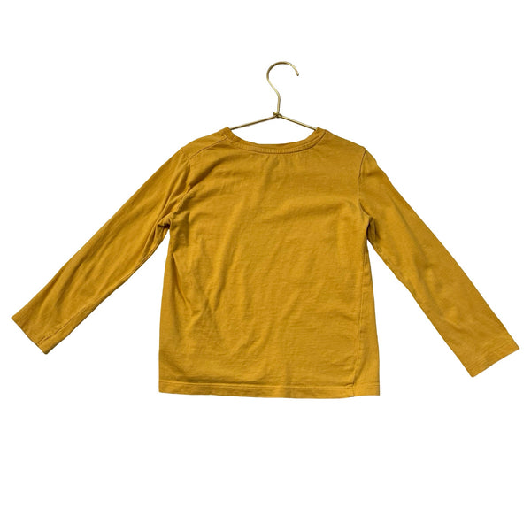 H&M Mustard Yellow Long Sleeve T-Shirt - Size 4 - 6Y - Bounce Mkt