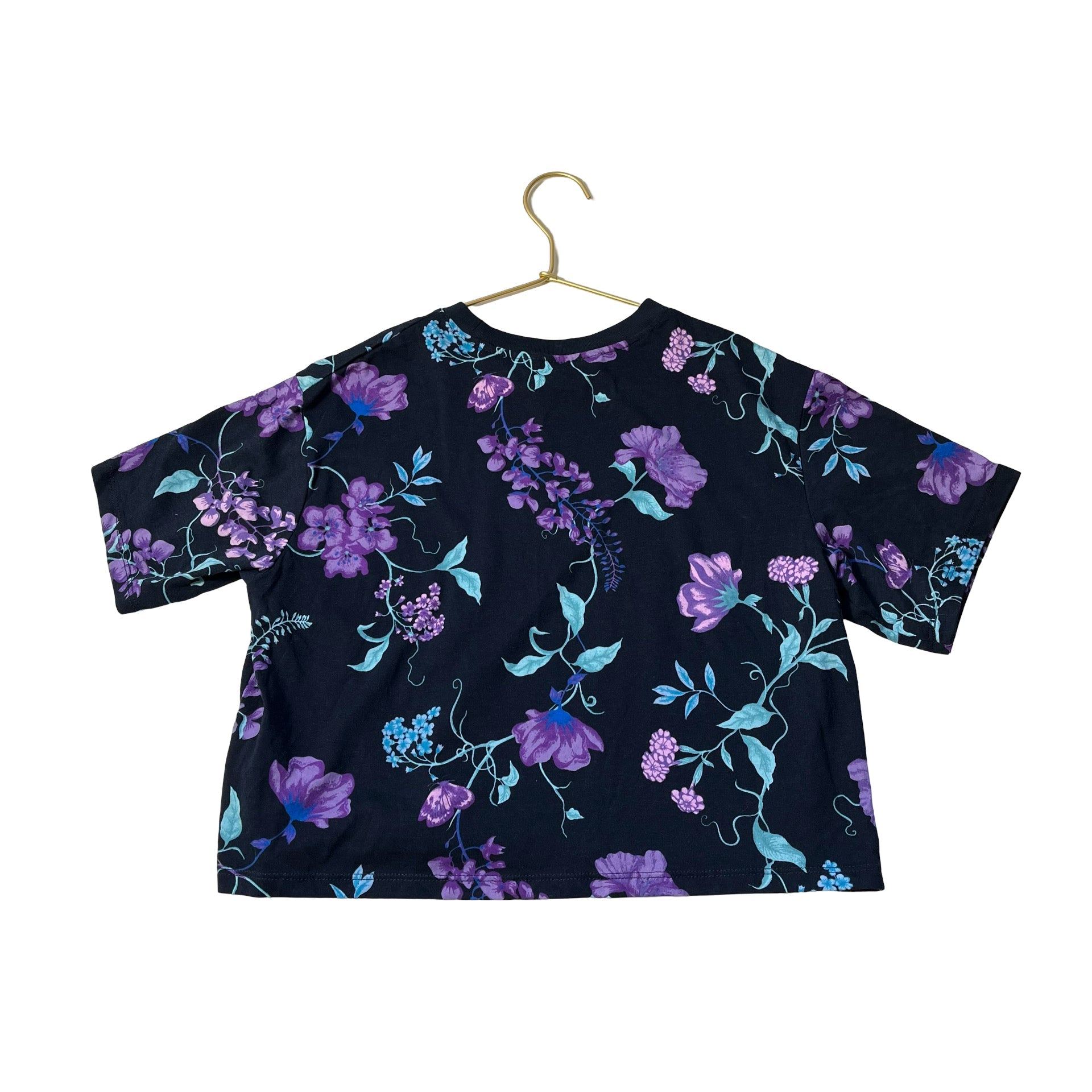 H&M Navy & Lavender Floral 'Always Special' Tee with Tags - Size 12/14 - Bounce Mkt