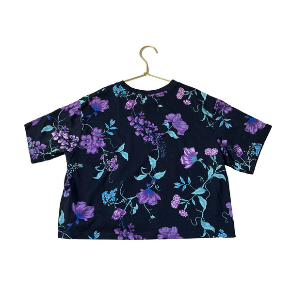 H&M Navy & Lavender Floral 'Always Special' Tee with Tags - Size 12/14 - Bounce Mkt