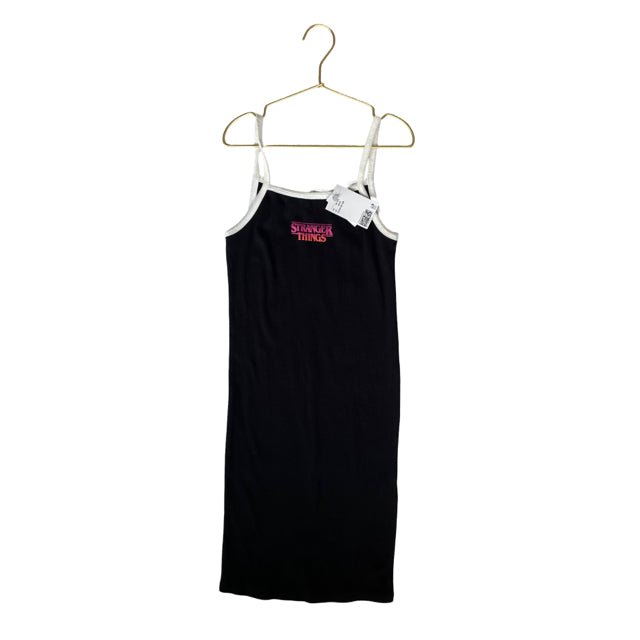 H&M x Stranger Things Black Logo Dress with Tags - Size 12/14 - Bounce Mkt