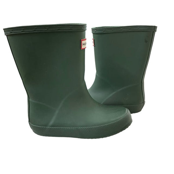 Hunter Green Rain Boots - Size US 9B/10G (UK 8, EU 25) - Bounce Mkt