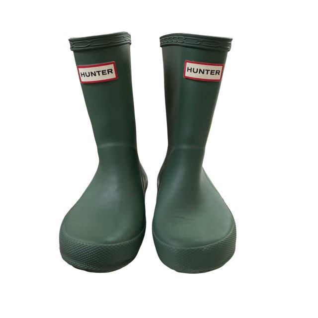 Hunter Green Rain Boots - Size US 9B/10G (UK 8, EU 25) - Bounce Mkt