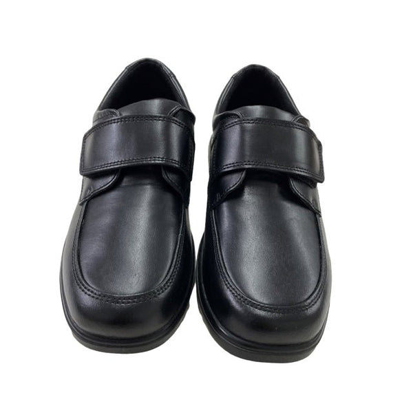 Hush Puppies Black Velcro Shoes New Box Size 2Y Wide