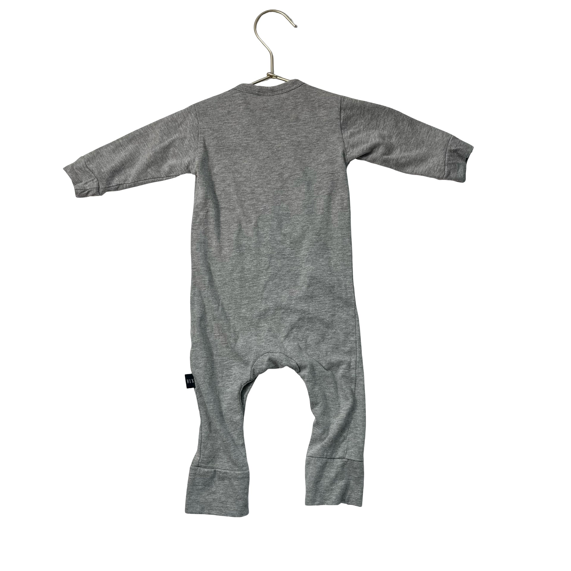 Hux Gray 'ROAR' Panda & Dog One - Piece - Size 6 - 12 Mo - Bounce Mkt