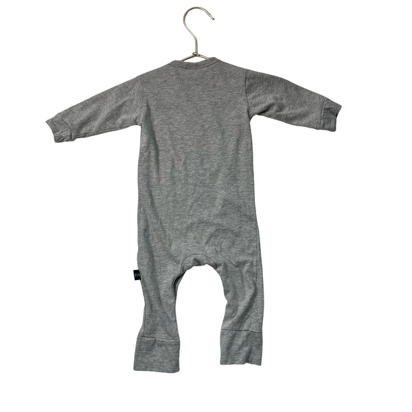 Hux Gray 'ROAR' Panda & Dog One - Piece - Size 6 - 12 Mo - Bounce Mkt