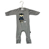 Hux Gray 'ROAR' Panda & Dog One - Piece - Size 6 - 12 Mo - Bounce Mkt