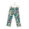 Ideology Ivory, Black, Green, Pink & Yellow Tropical Leaf Leggings - Size 5 - Bounce Mkt