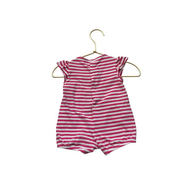 Il Gufo Pink - Striped Tulip Romper - Size 3 Mo - Bounce Mkt
