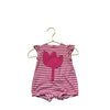 Il Gufo Pink - Striped Tulip Romper - Size 3 Mo - Bounce Mkt