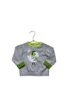 Jacadi Gray & Green Headphone Bird Sweater - Size 12 Mo - Bounce Mkt