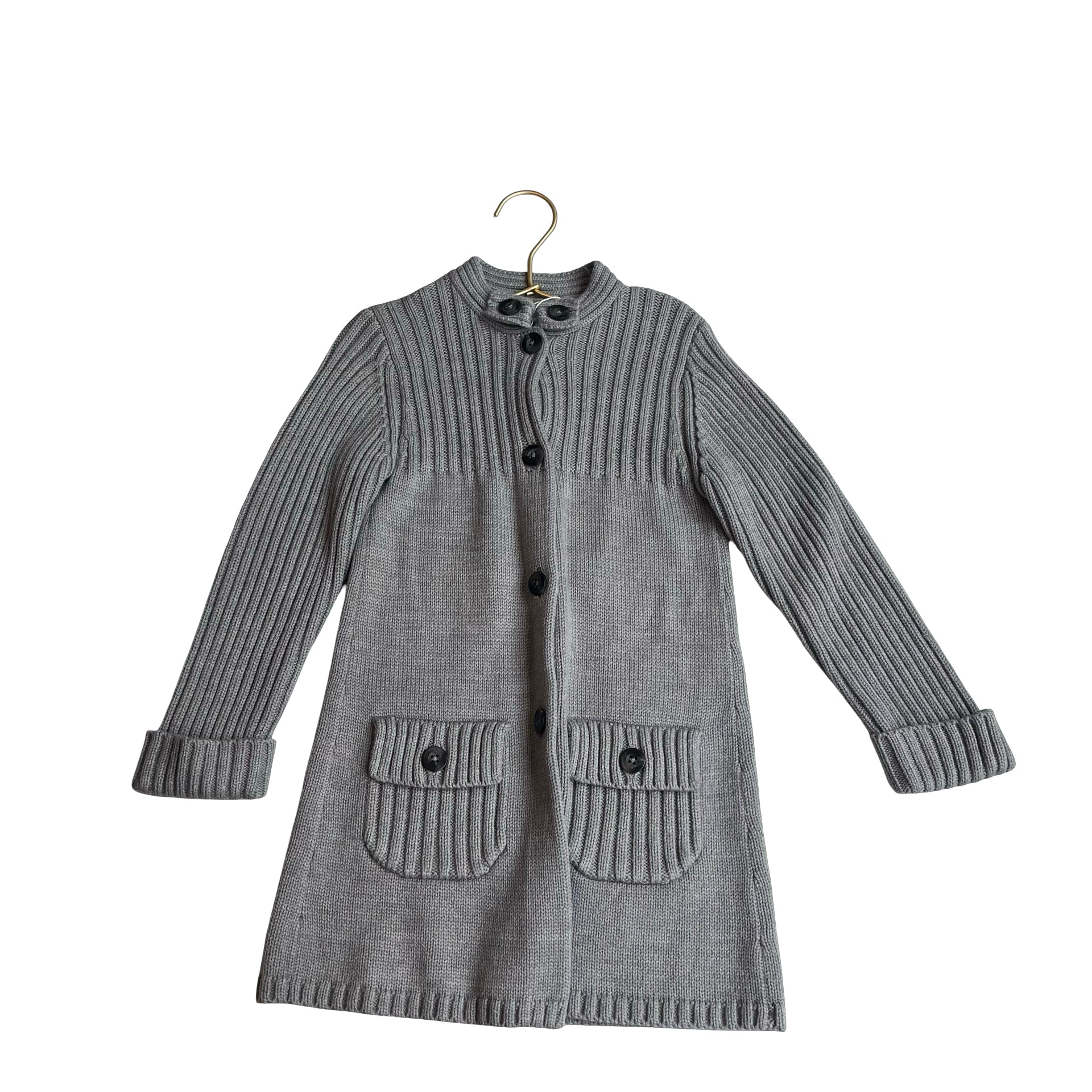 Jacadi Gray Long Cardigan Sweater - Size 6 - Bounce Mkt