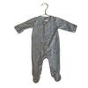 Jacadi Gray Scalloped Velour One Piece - Size 3 Months - Bounce Mkt