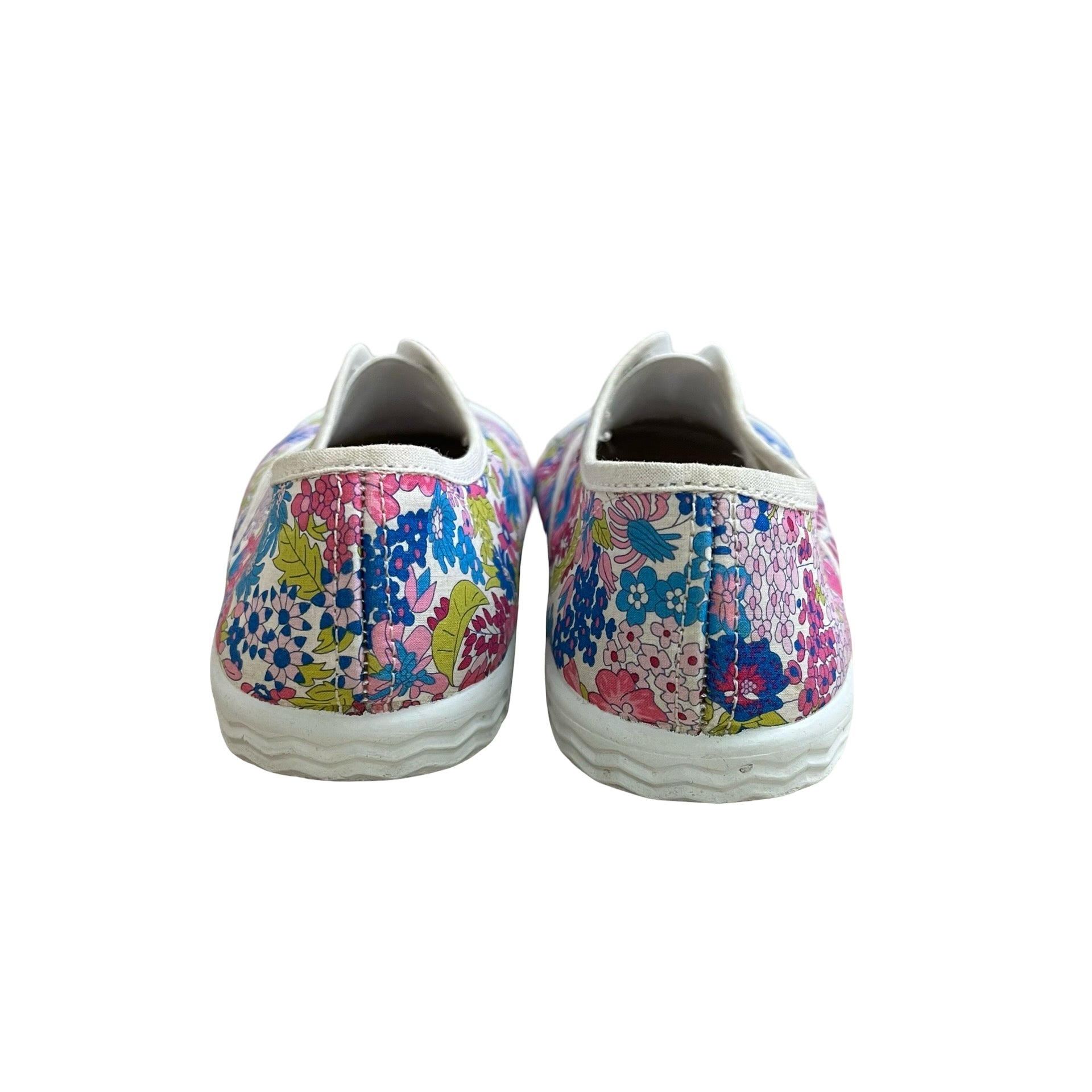 Jacadi Ivory & Multi - Color Flower Sneakers - Size 25 (9) - Bounce Mkt