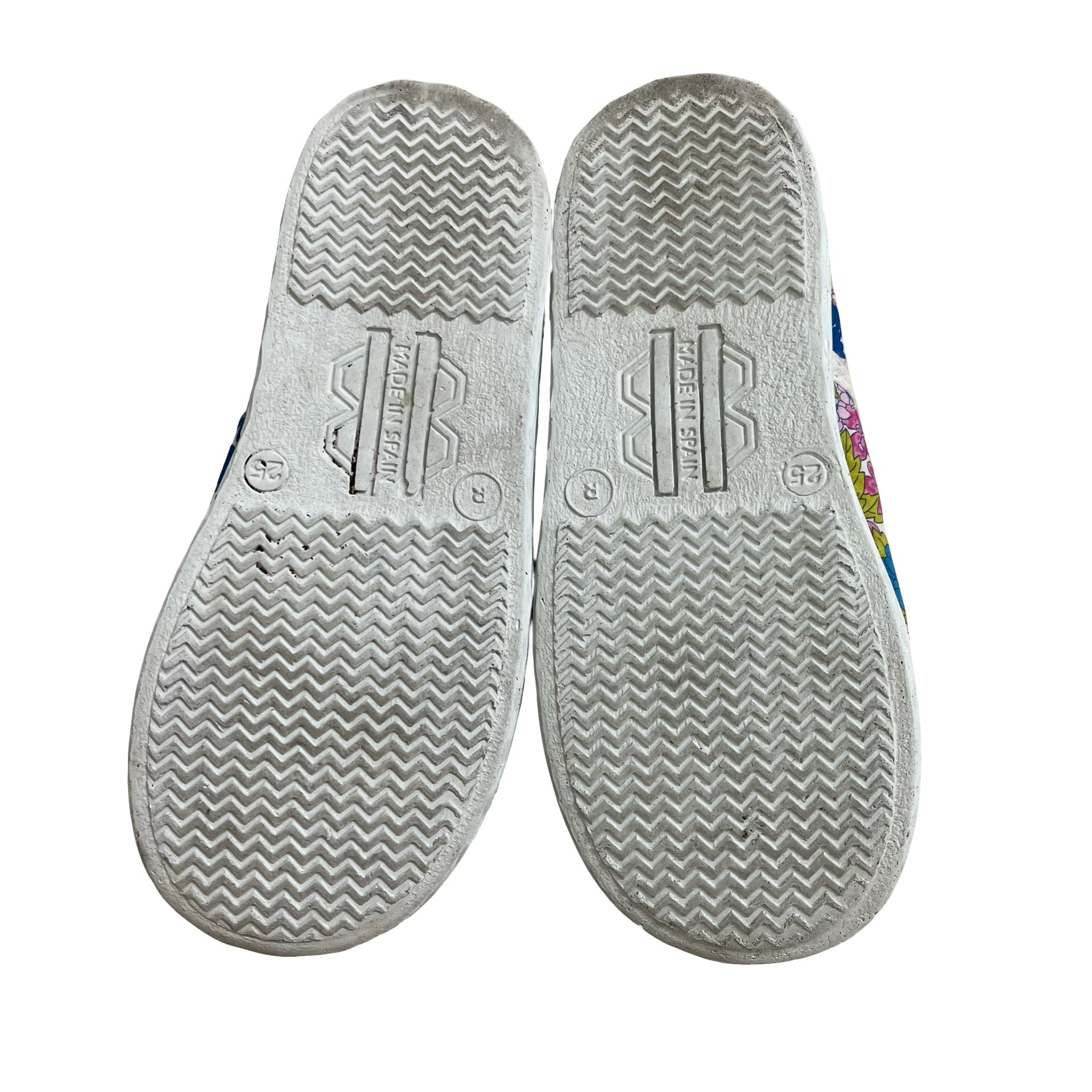 Jacadi Ivory & Multi - Color Flower Sneakers - Size 25 (9) - Bounce Mkt