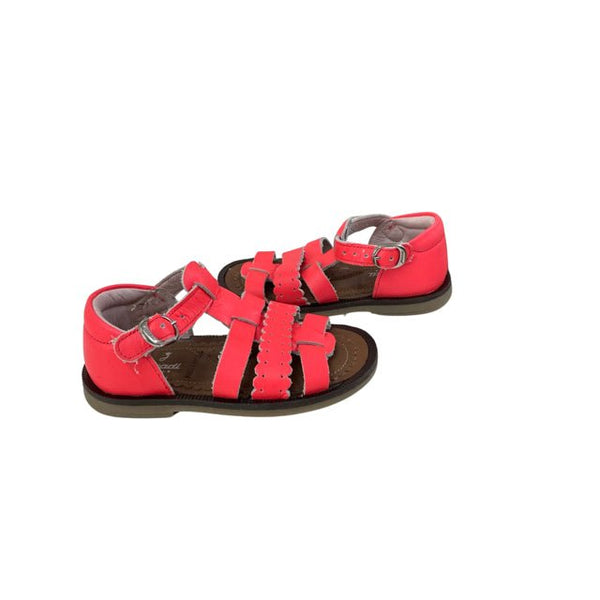 Jacadi Neon Coral Sandals - Size 21 (6) - Bounce Mkt