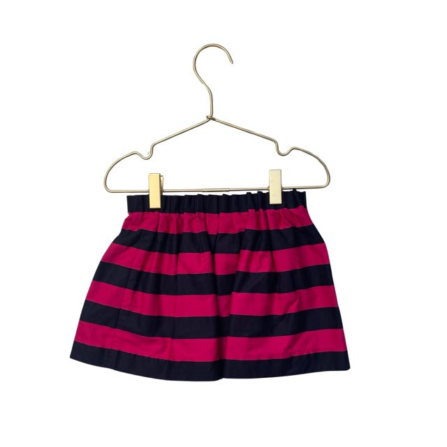 Jacadi Pink & Navy Striped Skirt - Size 2A - Bounce Mkt