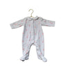 Jacadi White & Pink Velour Bunny Print Footie with Tags - Size 3 Mo - Bounce Mkt