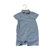 Janie and Jack Blue Check Button Down Romper - Size 18 - 24 Mo - Bounce Mkt