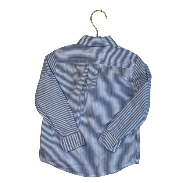 Janie and Jack Blue & White Striped Button Down - Size 3 - Bounce Mkt