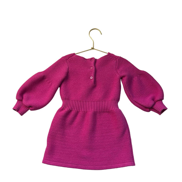 Janie and Jack Bright Pink Sweater Dress - Size 18 - 24 Months - Bounce Mkt
