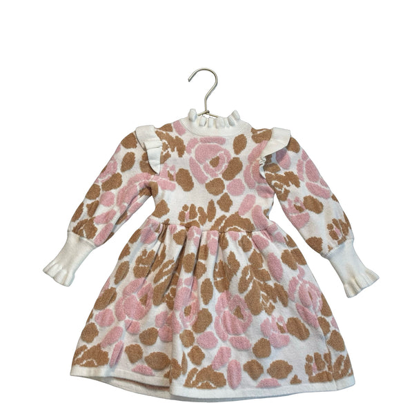 Janie and Jack Brown and Pink Dress - Size 18 - 24 Mo - Bounce Mkt