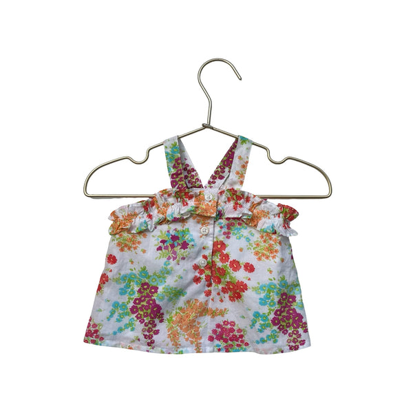 Janie and Jack Floral Sleeveless Top with Tags - Size 3 - 6 Mo - Bounce Mkt