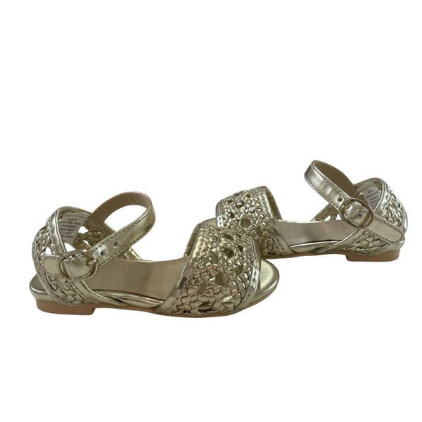 Janie and Jack Gold Sandals - Size 4 - Bounce Mkt