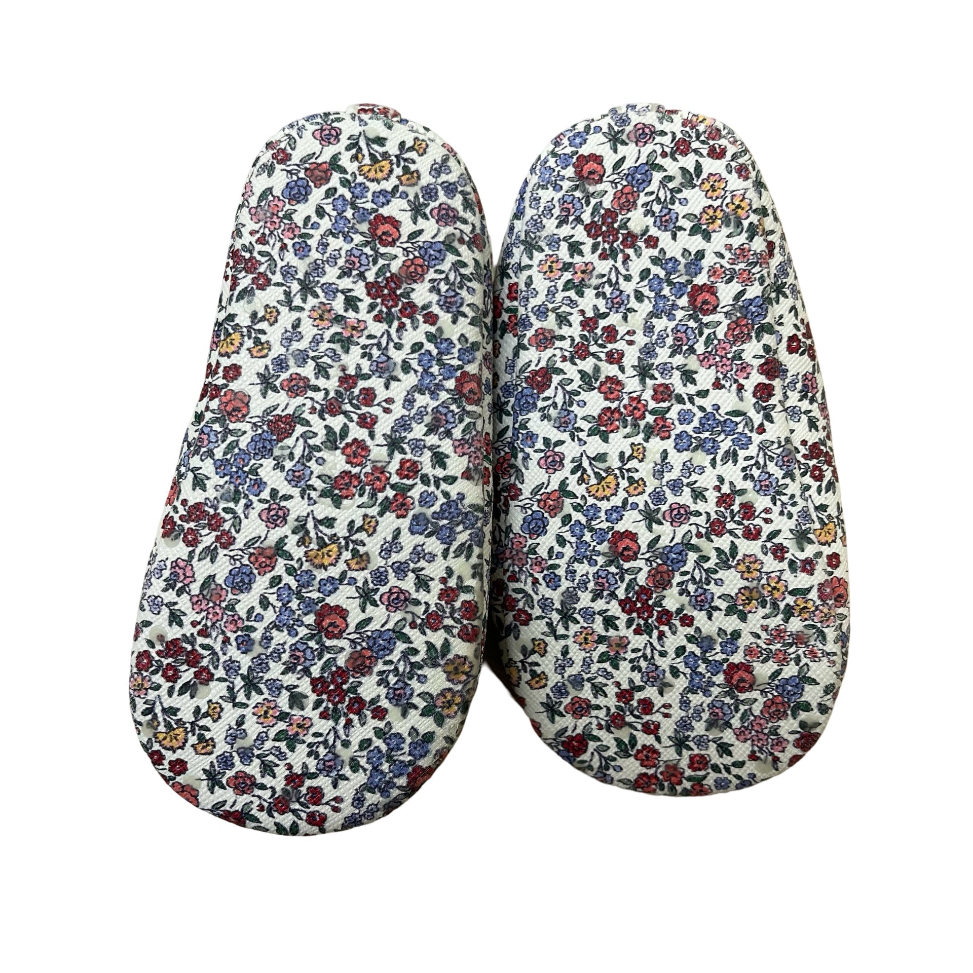 Janie and Jack Ivory Floral Soft Sole Shoes - Size 6 - 12 Months - Bounce Mkt
