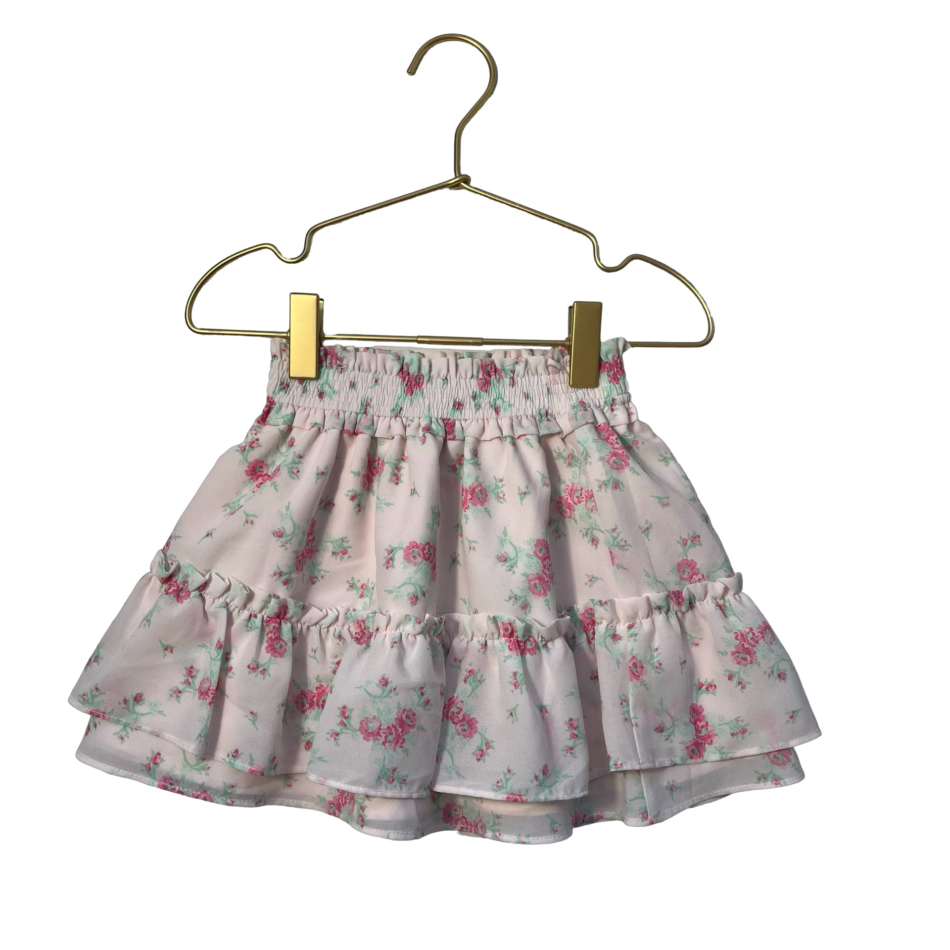 Janie and Jack Light Pink Floral Skirt - Size 2T - Bounce Mkt