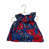 Janie and Jack Metallic Blue, Red, Navy Floral Blouse - Size 2T - Bounce Mkt