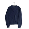 Janie and Jack Navy Chunky Henley Sweater - Size 10 - Bounce Mkt