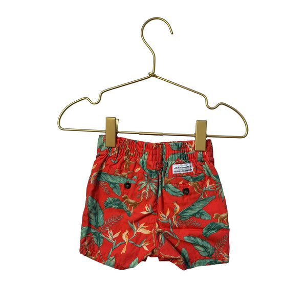 Janie and Jack Orange Jungle Print Shorts - Size 3 - 6 Mo - Bounce Mkt