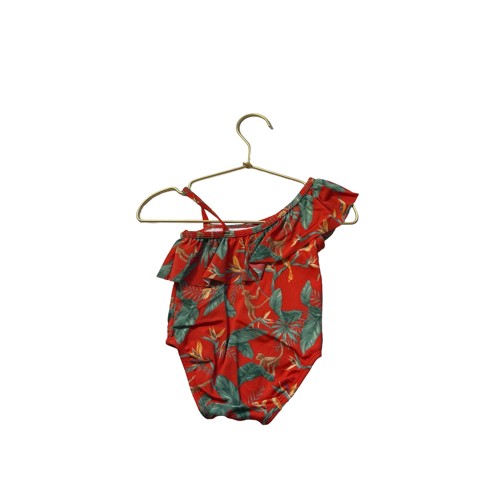 Janie and Jack Orange Jungle Print Swim Suit - Size 12 - 18 Mo - Bounce Mkt