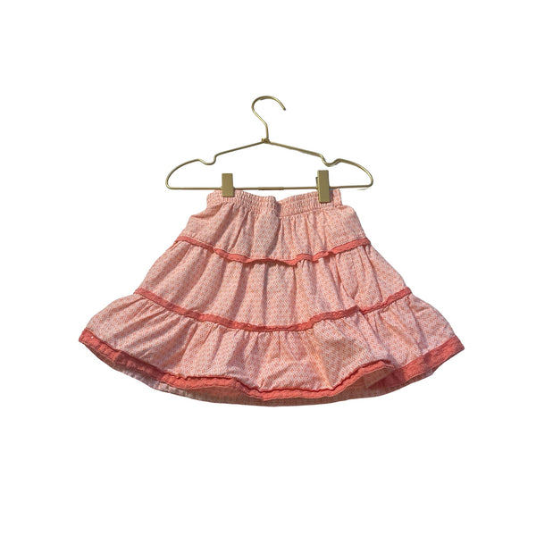 Janie and Jack Orange Pattern Skirt - Size 18 - 24 Mo - Bounce Mkt