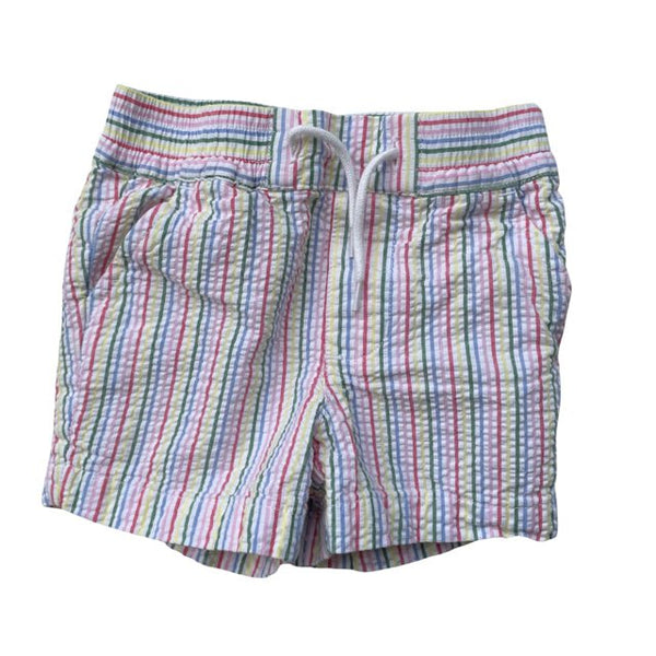 Janie and Jack Rainbow Striped Seersucker Shorts - Size 3-6 Months - Bounce Mkt