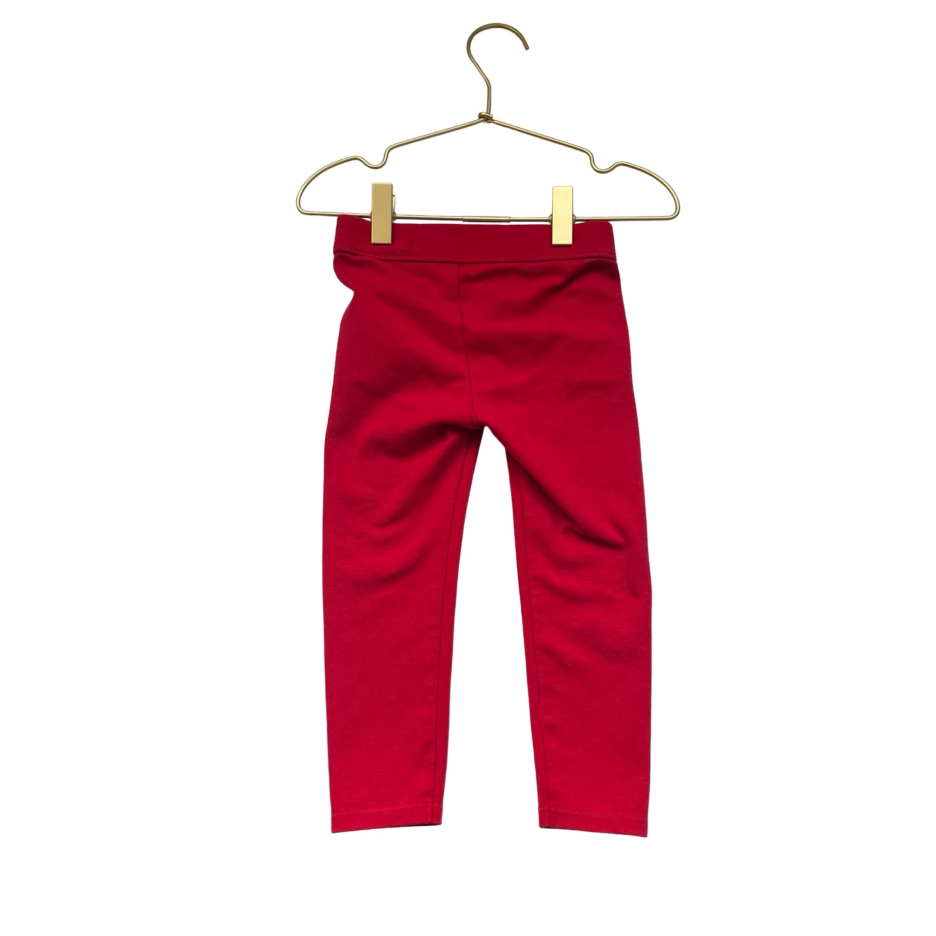 Janie and Jack Red Gold Button Leggings - Size 2T - Bounce Mkt