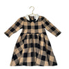 Janie and Jack Tan & Black Check Knit Dress - Size 4 - Bounce Mkt
