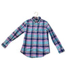 Janie and Jack Teal, Pink, Purple Plaid Button Down - Size 7 - Bounce Mkt