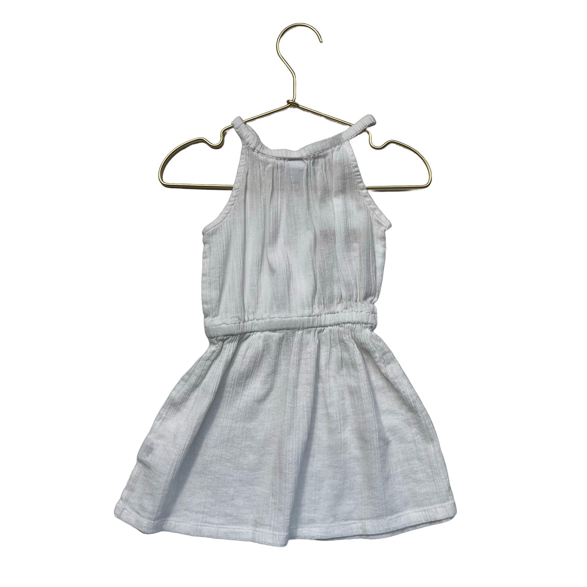 Janie and Jack White Cotton Gauze Dress - Size 2T - Bounce Mkt
