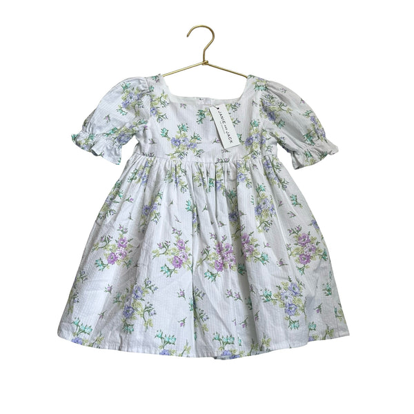 Janie and Jack White & Pastel Floral Dress with Tags - Size 2 - Bounce Mkt
