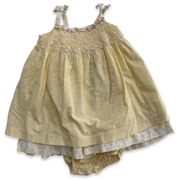 Janie and Jack Yellow Summer Dress - Size 6-12 Mo - Bounce Mkt