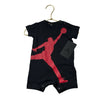 Jordan Black & Red Logo Short Sleeve One Piece with Tag - Size 0 - 3 Months - Bounce Mkt