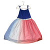 Jumping Beans Blue, Red & White Star Tulle Sleeveless Dress - Size 10 - Bounce Mkt