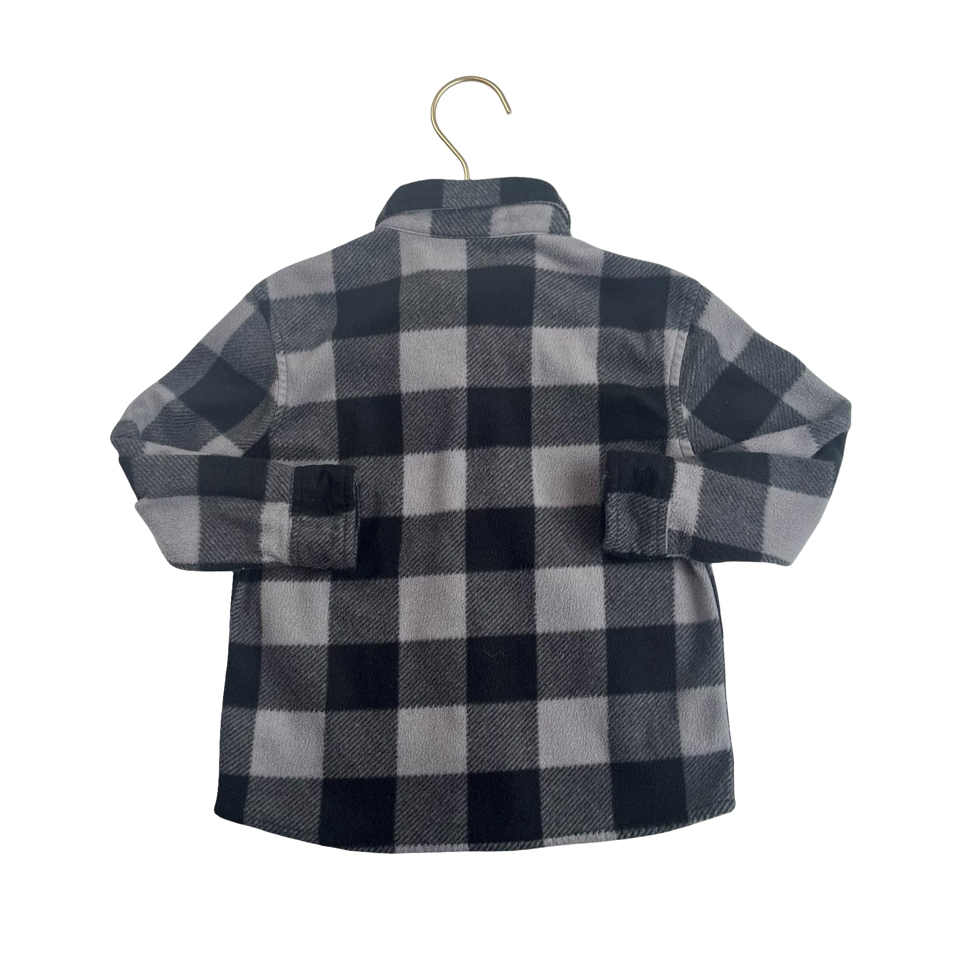 Jumping Beans Gray Fleece Button Down - Size 3T - Bounce Mkt
