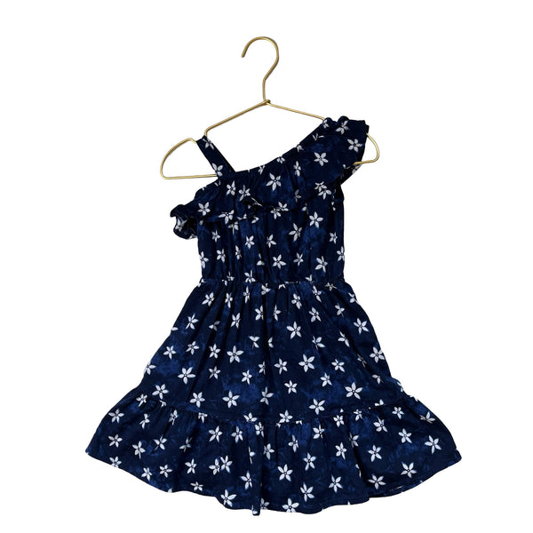 Jumping Beans Navy & White Petal Print Dress - Size 3T - Bounce Mkt
