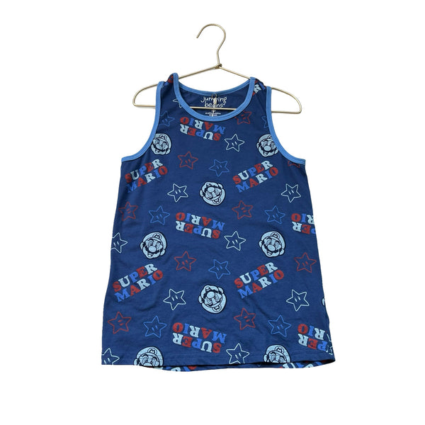Jumping Beans x Super Mario Blue & Red Print Tank - Size 10 - Bounce Mkt
