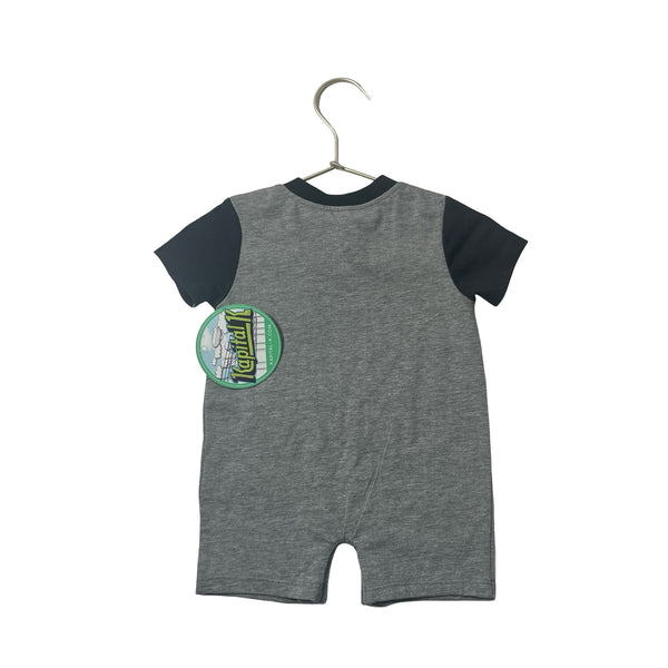 Kapital K Gray & Black 'Born To Be Awesome' Romper with Tags - Size 3 - 6 Mo - Bounce Mkt